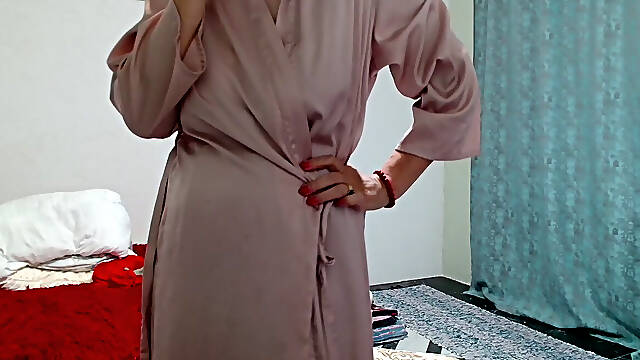 My panties in my hairy cunt made an argasm