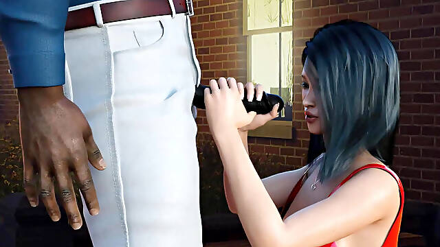 Serena dark confessions: married wife with a wedding ring is sucking BBC in public ep 7