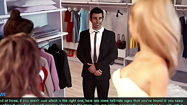 AWAM #15 - Sophia had to bath the old guys...Nathalie and Sophia had a sexy moment
