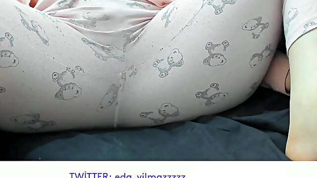 MASTURBATION IN PAJAMAS - PUSSY CARESSING IN PAJAMAS