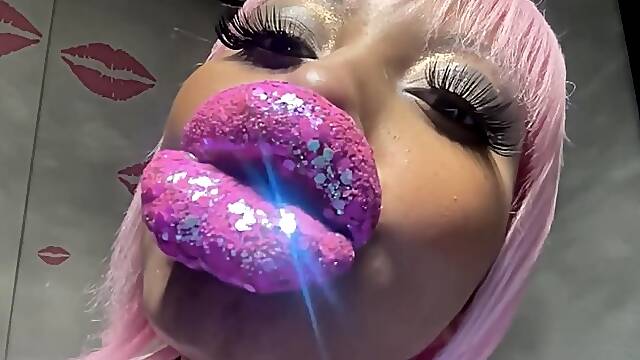 RubyDollLipzs POV Tropical Pink Glitter Kisses