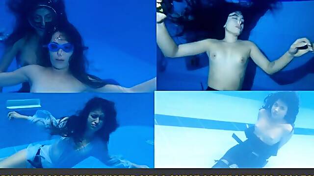 HD COMPILATION 2025 underwater Girls chest scream contractions collection scenes