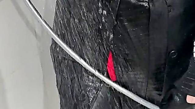 Jaxs Leather Shower - With Trenchcoat, Leggings, and Top!