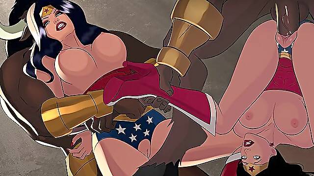 Wonder-woman Dominated By Monster Cocks (Visual Novel)