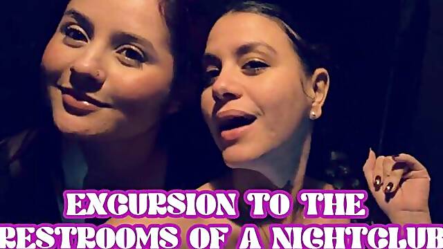 Double toilet POV on the night club