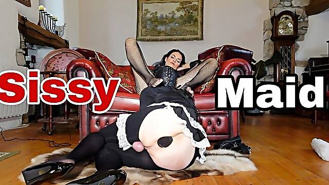 Femdom Sissy Slave Maid