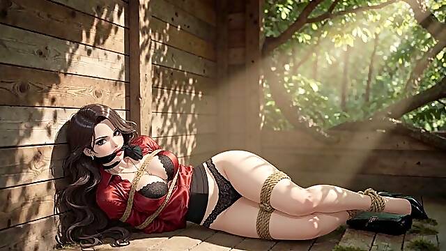 SHORT VERSION A Bound Cabin Romance My Wife Tied Up Helpless in the Wooden Shed