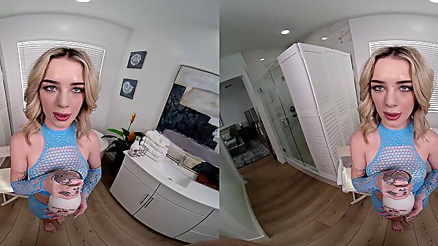 Anal Play in Milky Bath