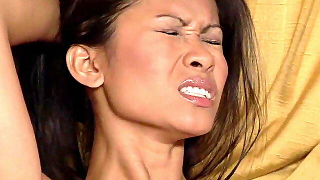 Giant cock for a tiny asian pussy