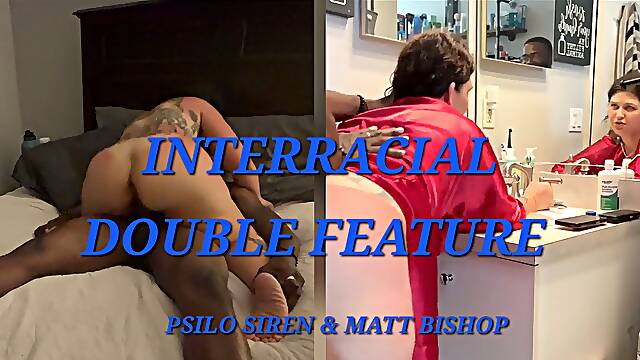 PAWG MILF Interracial Double Feature - Real Couple Two Scenes Two Creampies