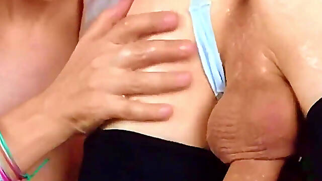 Kinky Prostate Cumshot with Her Sissy with Amazing Scene!