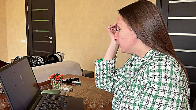 Messy Sneezing Secretary at Work