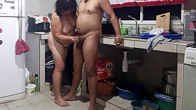 What a Delicious My Stepmother Gives Me in the Kitchen