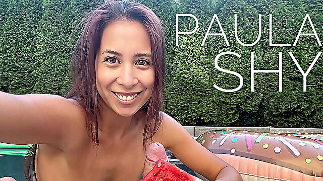 With Paula in the Pool