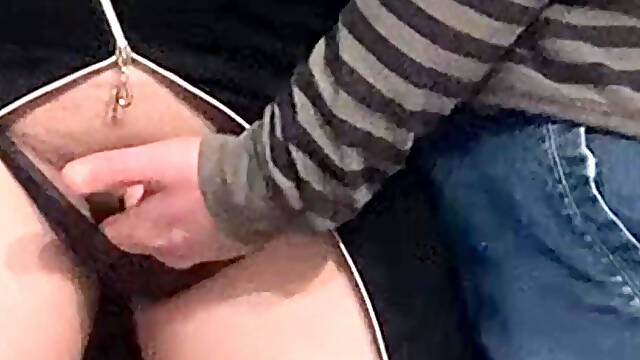 Omg!!! Stranger in Crowded Subway - Pussy Fingering