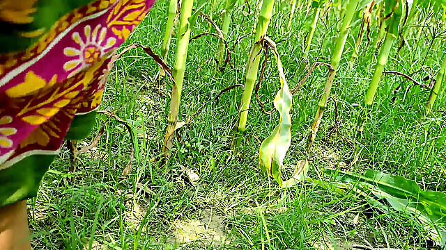 Outdoor my Hot Young Bhabhi and me