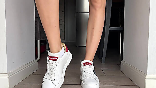 Walking in D&g Shoes