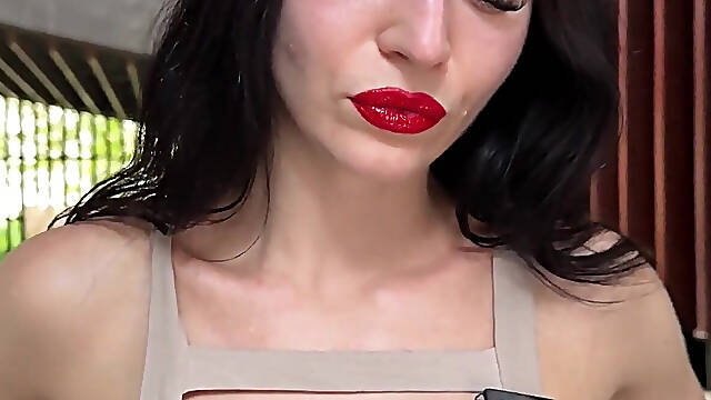 Red Lipstick Spit & Drool Worship - Lips Fetish Tease