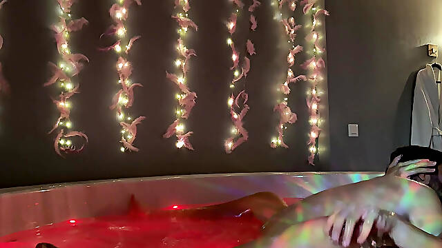 Young French Couple Playing Inthe Bath