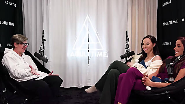 Pornstars Podcast After Lesbian Hookup! | Vanna Bardot & Melissa Stratton | the Adult Time Podcast