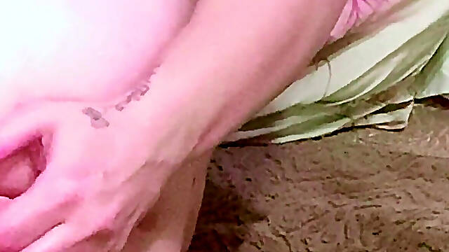 Masturbation Addicted Redhead Shoves It All in Her Ass and Pussy, Creamy Real Home Video