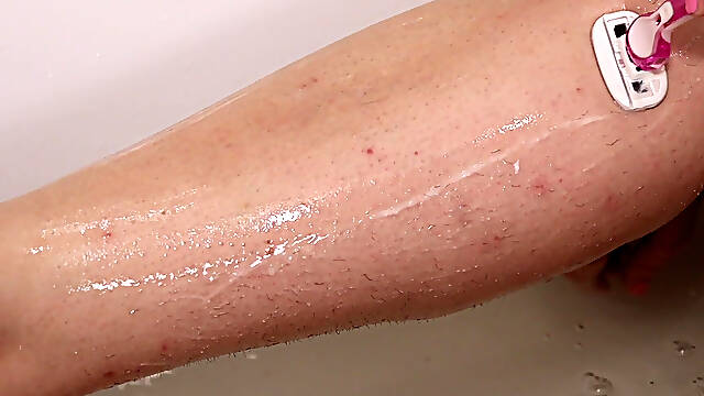 Shortlivedtyranny Shaving Her Hairy Legs