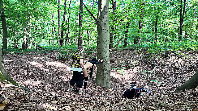 Extreme Outdoor Sex in a German Forest