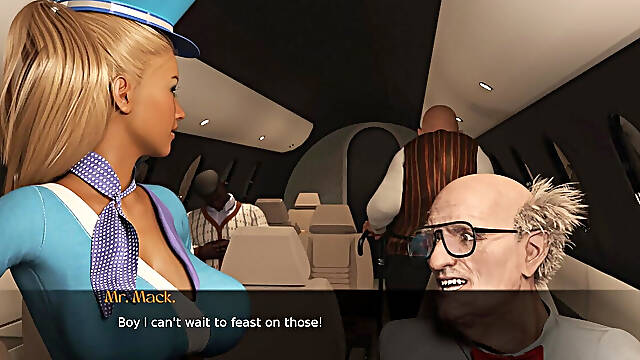 I Will Fuck Your Grandpa - Gameplay -roleplay - Nurse Scene - Stewardess Scenes