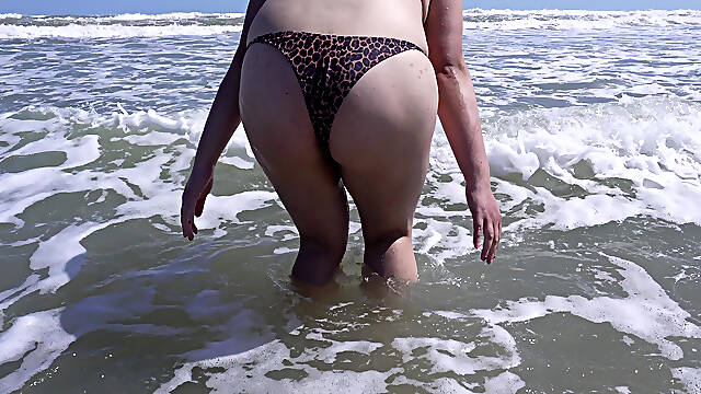 Flashing My Tits at the Nude Beach