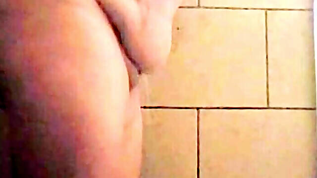 Mature Grandmother Taking a Nice Bath