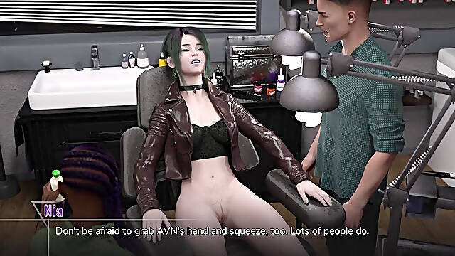 Taboo University 119 - Emo Girl Gets Fingered Hard in the Tattoo Parlor