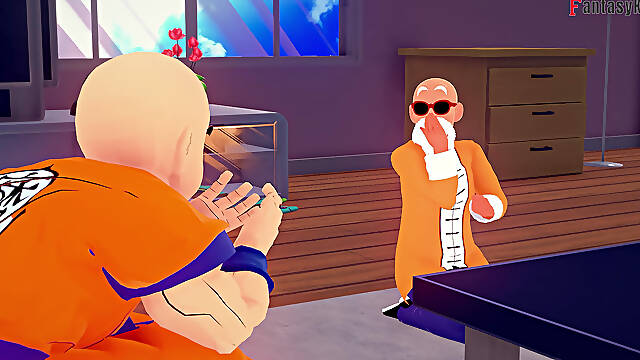 Kame Roshi Offers Help to Android 18 in Exchange for a Favor - Dragon Ball Zex Series
