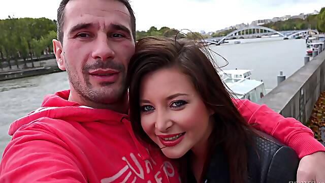 Sexy room-mate Anna Polina moans during passionate lovemaking