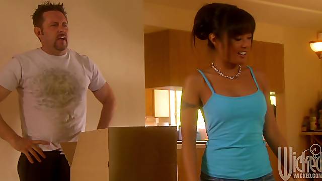 Tattooed chick moans while being fucked hard - Kaylani Lei
